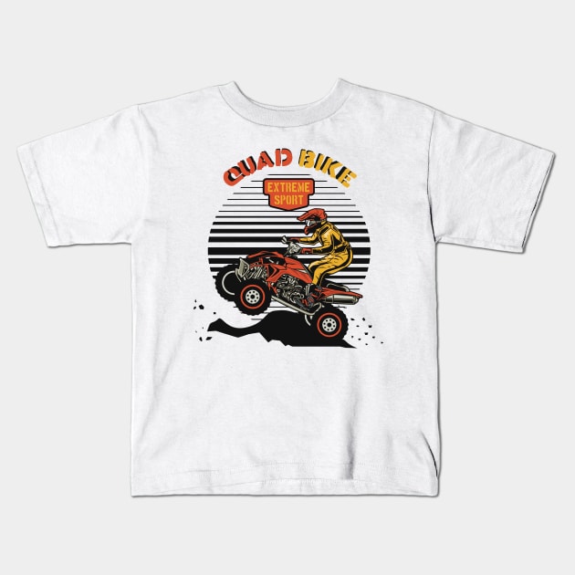 Quad bike Kids T-Shirt by marina63